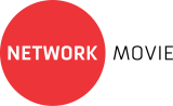 Network Movie Film- und Fernsehproduktion GmbH Logo mit weißer Schrift auf rotem Kreis